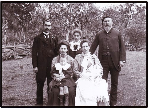 Photo of photos/Matilda McLennan (m Klein) with husb family_2
